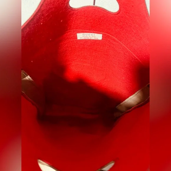 Gucci Vintage  Felt Shopper Tote Bag - Picture 12 of 15